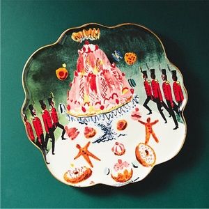 Anthropologie Pauline de Roussy de Sales Christmas Nutcracker Side Plate